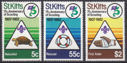 ST Kitts Pfadfinder SCOUTS Satz SET 1982 **   (5323 - Other & Unclassified