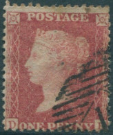 Great Britain 1858 SG29 1d Red QV **DP Die 2 FU (amd) - Non Classificati