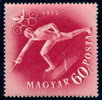 1952 Fencing,Fechten,Pigeon,Helsinki Olympics,Hungary,1249,MNH - Estate 1952: Helsinki