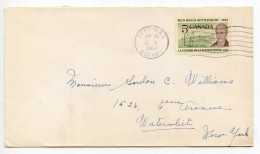 Canada 1962 Cover; Sept-Iles, Quebec To Watervliet, New York; 5c. Red River Settlement & Selkirk - Brieven En Documenten