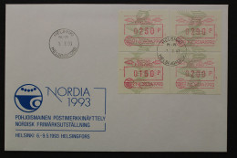 Finnland, Automaten, MiNr. 16, EST Vom 1.3.93, FDC - Autres & Non Classés