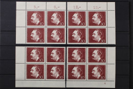 Deutschland, MiNr. 528, Alle 4 Eckrandvierer, FN 4, Postfrisch - Unused Stamps