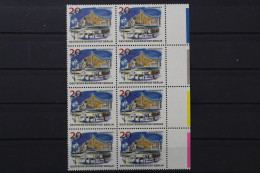 Berlin, MiNr. 256, 8er Block Rand M. Farbrandstreifen, Postfrisch - Unused Stamps