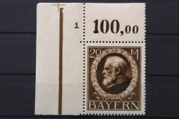 Bayern, MiNr. 109 I A, Ecke Links Oben, Postfrisch - Postfris