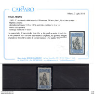 Filiberto Lire 1,25 Dentellatura 13,3/4 Molto Fresco - Mint/hinged