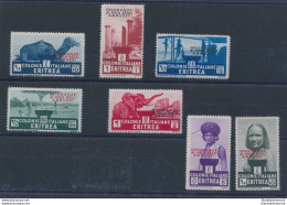 1934 ERITREA, Onoranze Al Duca Degli Abruzzi, N° 213/219 ,  7 Valori , MLH* - Eritrea