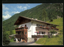 Cartolina Martelltal, Pension Haus Lampacher, Aussenansicht Mit Bepflanzen Balkonen  - Andere & Zonder Classificatie