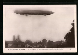 AK Le Zeppelin II Dirigeable Allemand à Friedrichshafen A. B.  - Airships