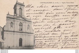 X14-47) CASTELJALOUX (LOT ET GARONNE) EGLISE NOTRE DAME - ( 2 SCANS ) - Casteljaloux