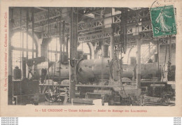 X15-71) LE CREUSOT - USINES SCHNEIDER  - ATELIER DE MONTAGE DES LOCOMOTIVES - Le Creusot