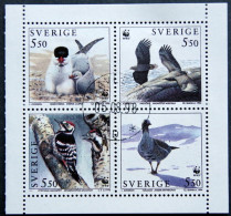 Sweden 1994  BIRDS  MiNr. 1847-50 ( O)  ( Lot  2278 ) - Gebruikt