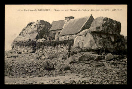 22 - PLOUGRESCANT - MAISON DE PECHEUR DANS LES ROCHERS - Plougrescant