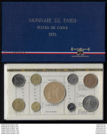 1976 Francia Divisionale Fleurs De Coins 9 Monete - Altri – Europa