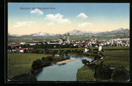 AK Kempten, Totalansicht Mit Alpenpanorama  - Kempten