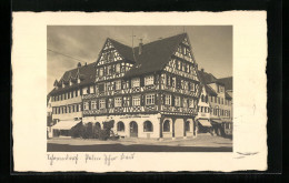 AK Schorndorf, Marktplatz Mit Apotheke Im Fachwerkhaus  - Schorndorf