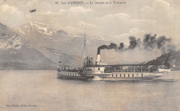 74-ANNECY-LE LAC-BATEAU ET LA TOURNETTE-N 6007-F/0355 - Annecy