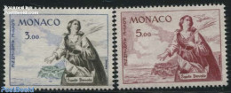 Monaco 1961 Definitives 2v, Mint NH, Religion - Religion - Ungebraucht