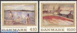 Denmark 1988 Paintings 2v, Mint NH, Art - Modern Art (1850-present) - Ungebraucht