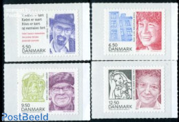 Denmark 2010 Famous People 4v S-a, Mint NH, Art - Authors - Sculpture - Self Portraits - Neufs