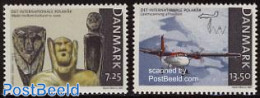 Denmark 2007 Int. Polar Year 2v, Mint NH, Science - Transport - The Arctic & Antarctica - Aircraft & Aviation - Art - .. - Ungebraucht