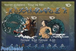 Faroe Islands 2004 Norden, Legends S/s, Mint NH, History - Transport - Europa Hang-on Issues - Ships And Boats - Art -.. - European Ideas