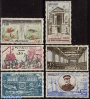 Monaco 1960 Oceanographic Museum 6v, Mint NH, Nature - Transport - Fish - Ships And Boats - Art - Museums - Ungebraucht