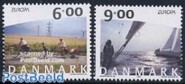 Denmark 2004 Europa 2v, Mint NH, History - Sport - Transport - Various - Europa (cept) - Cycling - Ships And Boats - M.. - Nuovi