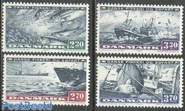 Denmark 1984 Fishing 4v, Mint NH, Nature - Transport - Fish - Fishing - Ships And Boats - Ongebruikt