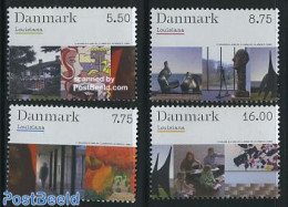 Denmark 2008 Louisiana Museum 4v, Mint NH, Art - Modern Art (1850-present) - Museums - Paintings - Sculpture - Ongebruikt