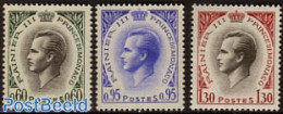 Monaco 1964 Definitives 3v, Mint NH - Nuovi