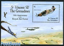 Saint Vincent 1993 Aviation History, Hawker Hurricane S/s, Mint NH, History - Transport - World War II - Aircraft & Av.. - WO2