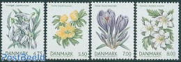 Denmark 2006 Spring Flowers 4v, Mint NH, Nature - Flowers & Plants - Ongebruikt
