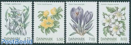 Denmark 2006 Spring Flowers 4v, Mint NH, Nature - Flowers & Plants - Neufs