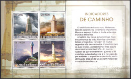 SAINT THOMAS AND PRINCE 2007 LIGHTHOUSES SHEET OF 4** - Fari