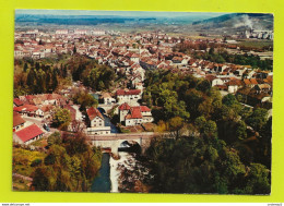 39 CHAMPAGNOLE N°97 06 Vue Générale Pont Fumée Vers Le Mont Rivel Immeubles En Construction à G En Haut En 1974 - Champagnole