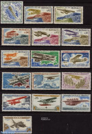 Monaco 1964 Aeroplanes 16v, Mint NH, Nature - Science - Transport - Various - Bears - The Arctic & Antarctica - Fokker.. - Unused Stamps