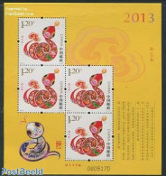 China People’s Republic 2013 Year Of The Snake S/s, Mint NH, Nature - Various - Snakes - New Year - Neufs