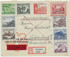 Einschreiben Bromberg, Eilboten WHW Briefmarken 1940 Nach Schönebeck - Covers & Documents