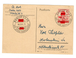 FDC Postkarte: Berlin 1944 Nach Hartenstein - Covers & Documents