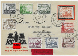 Eilboten WHW Briefmarken 1937 Nach Schönebeck - Covers & Documents