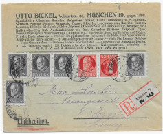 Einschreiben München, 1919 Nach Bern, MiNr K6 - Brieven En Documenten