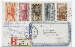 Ansichtskarte Einschreiben Saarbrücken Nach Bern, 1935 - Storia Postale