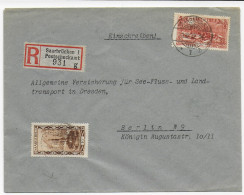 Einschreiben Saarbrücken Postscheckamt, 1932 Nach Berlin - Storia Postale