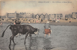 62-BERCK PLAGE-VACHE A LA PLAGE-N 6010-B/0003 - Berck