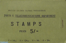 Solomon Islands 1960 Definitives Booklet, Mint NH, Transport - Stamp Booklets - Ships And Boats - Sin Clasificación