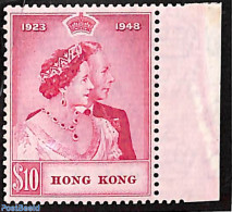 Hong Kong 1948 10$, Stamp Out Of Set, Unused (hinged), History - Kings & Queens (Royalty) - Ongebruikt