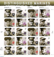 United States Of America 2005 Distinguished Marines M/s, Mint NH, History - Militarism - Nuovi