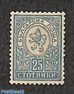 Bulgaria 1889 25st, Blue, Stamp Out Of Set, Unused (hinged) - Unused Stamps