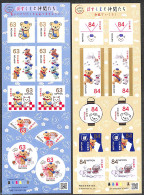 Japan 2020 Post Bear Greetings 2 M/s, Mint NH, Various - Teddy Bears - Unused Stamps