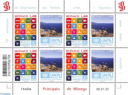 Monaco 2020 75 Years UNO M/s, Mint NH, History - United Nations - Unused Stamps